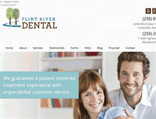 Tablet Screenshot of flintriverdental.com